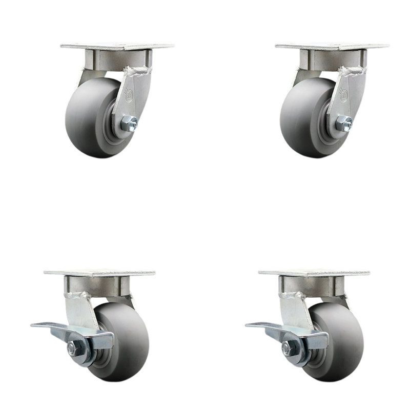 Kingpinle Thermoplastic Swivel Caster