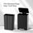 12 Gallon / 45L Rectangular Step Kitchen Trash Can with Soft-Close Lid-132638421