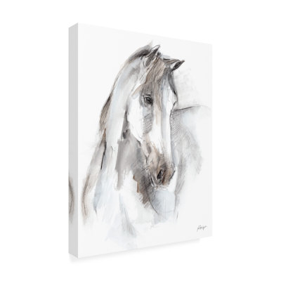 Impression sur toile tendue « Watercolor Equine Study I » par Ethan Harper