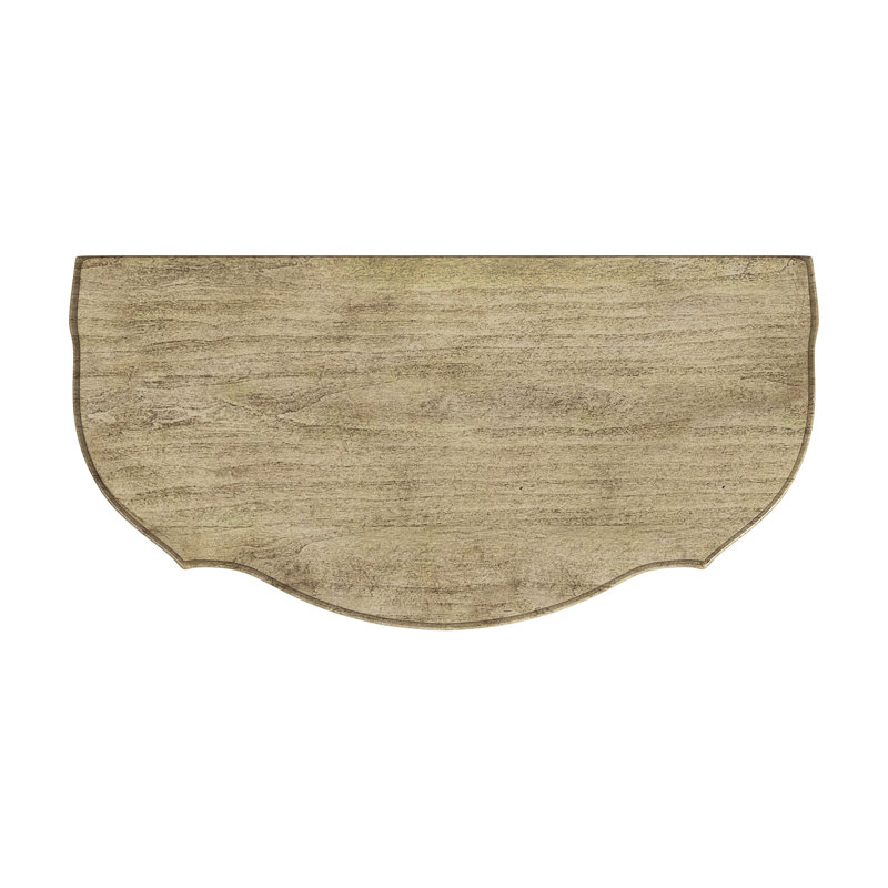 Ashby Demilune Console Table with Storage, Antique Beige