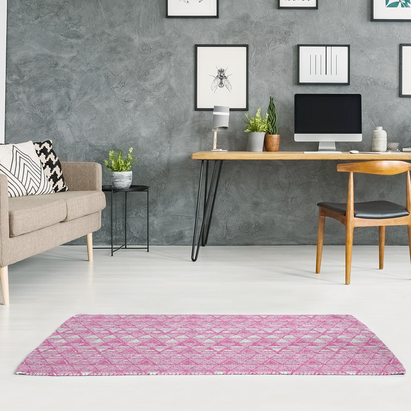 Chenille Geometric Indoor Rug, Rectangle 5' x 7'