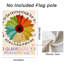 Drapeau décoratif arc-en-ciel Gerbera Boho, arrière jardin 12 x 18 po (30 x 45 cm)