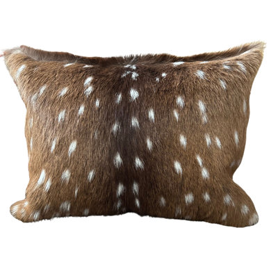 Chital Deer Pillow Cover, Brown, 16X12 In