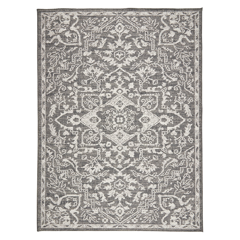 Tapis intérieur / extérieur en polypropylène Mcfall, Rectangle 3 pi 3 po x 5 pi