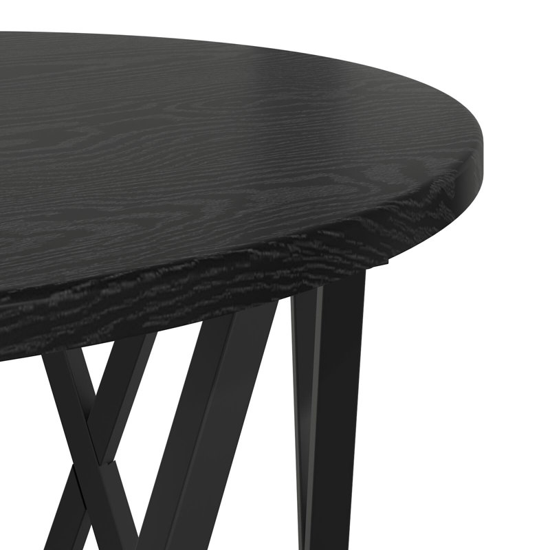 Coffee Table, Black Oak, 50cm H x 50cm W x 50cm D