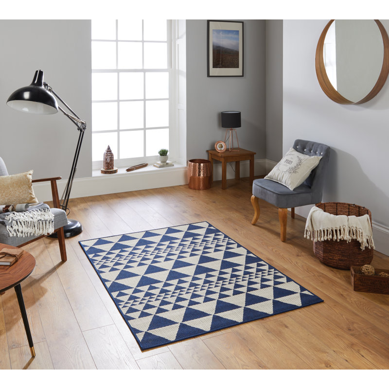 Audrie Geometric Area Rug, Rectangular 80 x 150 cm