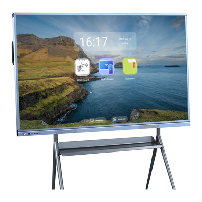 JYXCN Infrared Touch Screen Smart TV 65 Inch Wireless Dual OS System for Living Room, Office and Bedroom