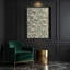 "Abstract Florals" 58, art mural sur toile brune-1960657220