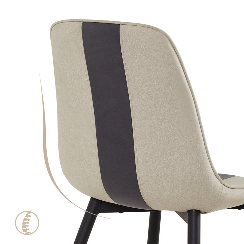 Side chair Set Coppin, Beige/Black