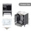 Meuble-lavabo simple 24 po avec plateau en céramique, tiroirs et porte à fermeture en douceur-1542542264