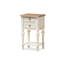Table de chevet 2 tiroirs Melanie