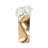 Warner Pinched Metal Vase, Gold-208491392