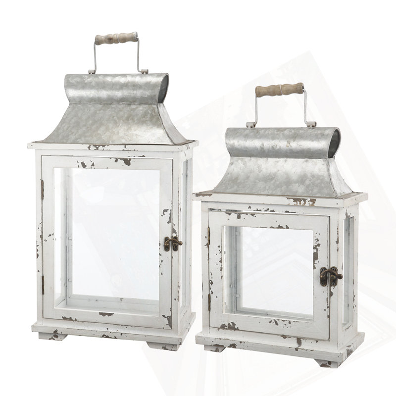 Wooden Candle Lantern Decorative, Hurricane Lantern Holder Decor For Indoor Outdoor, Home Garden Wedding