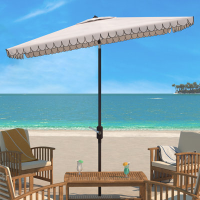 Parasol de marché rectangulaire festonné 118 po Lottie