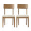 Chaise d'appoint en lin naturel