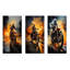 Yellow Dirt Bike Adventure - Ensemble de 3 décorations murales moto-102880238-102880236