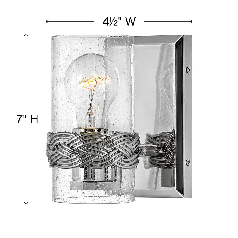 Nevis Incandescent 1-Light Armed Sconce