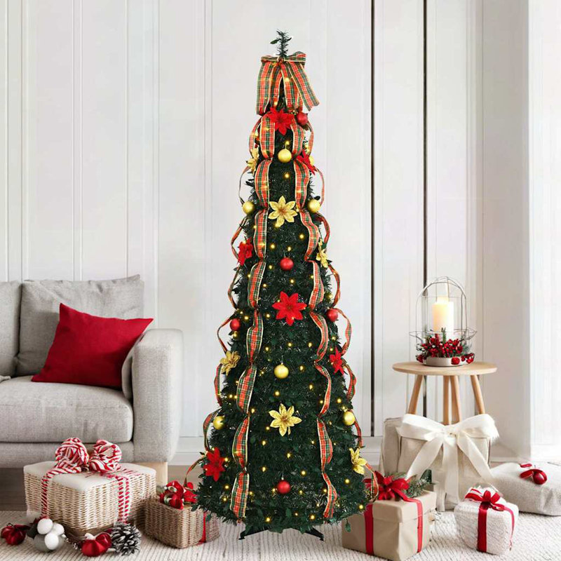Artificial Christmas Tree Green PVC, 5.91' H