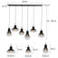 Moises 6 - Light Black Kitchen Island Pendant