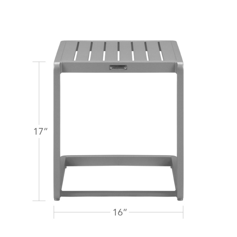 Fusion End Table Square, Black