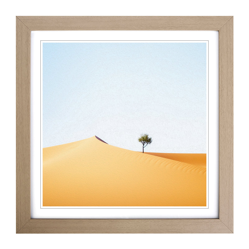 Desert Minimalism No.1 - Framed Print, Oak