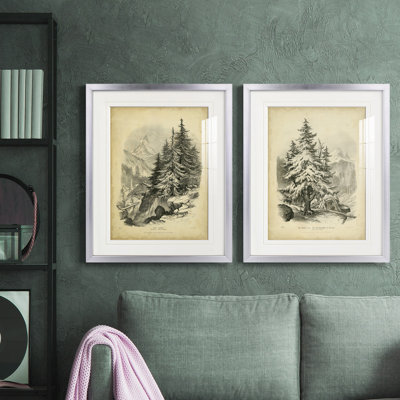 The Larch " The Larch " 2 - Pieces Painting Print