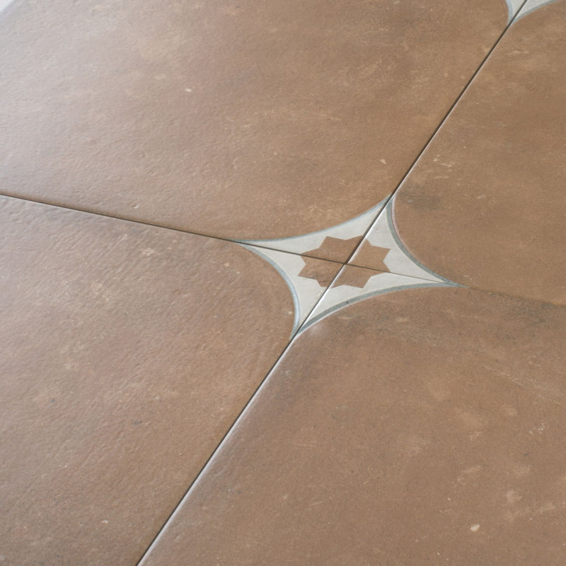Citadelle 17,42 po X 17,42 po Carreau de mur et de plancher en porcelaine mat grand format (14,75 pieds carrés / caisse) - paquet de 7