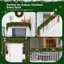 Guirlande de Noël en cèdre de 2,74 m (9 pi) avec 100 lumières DEL, 240 branches de pin denses, guirlande de verdure artificielle réaliste pour foyer, mur, décoration intérieure et extérieure de Noël