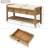 Multipurpose Entryway Shoe Storage Bench with Cushioned Seat and Drawers-65776627