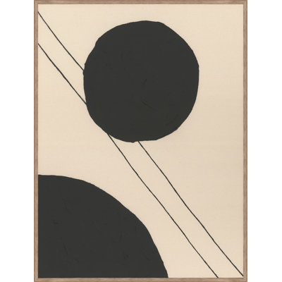 «Dash and Dots II» par Bobby Berk - peinture sur toile à cadre flottant