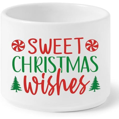 Bonbon, chaudron plat de Noël, décorations de Noël en forme de plateau en forme de bol à bonbons, casse-croûte, vœux, décorations pour fêtes, fêtes, anniversaire, cuisine, événements, cadeaux (Sweet Wishes)