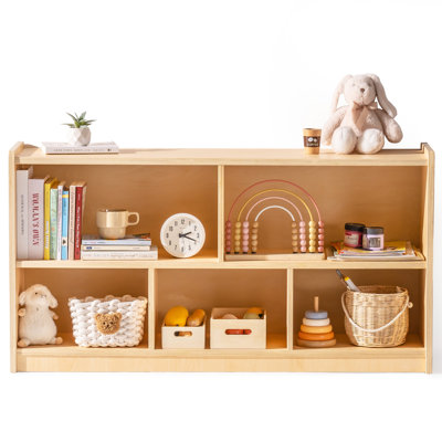 Bibliothèque pour enfants Montessori, étagère à 5 sections pour le rangement des jouets