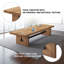Table de bureau rectangulaire en bois massif-31304387