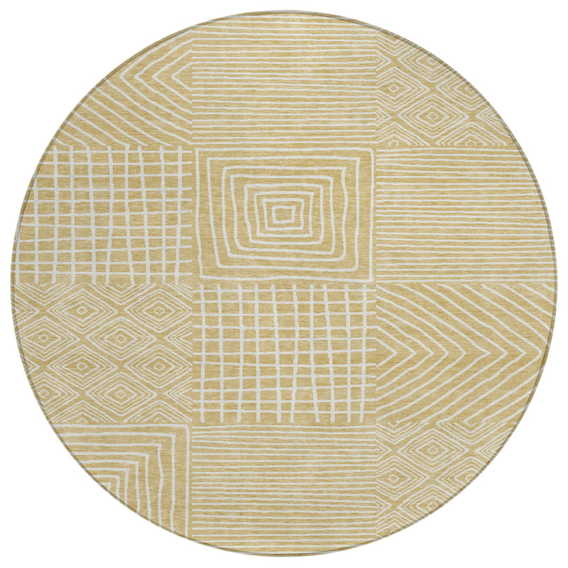 Tapis d'intérieur rond 8 po