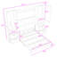 Lit escamotable 4 tiroirs en bois avec placard et tablettes-2084693828