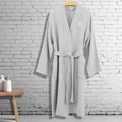 Smyrna 100% Cotton Gender Neutral Mid-Calf Bathrobe with Pockets