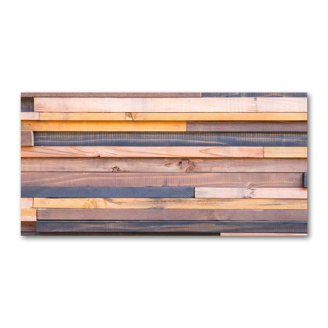 Holzwand - Kunstdrucke auf Leinwand - Wrapped Canvas