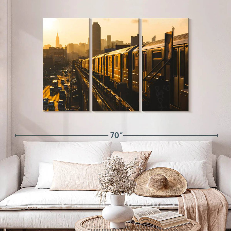 Sireci NY Subway Train, 32" H x 50" W