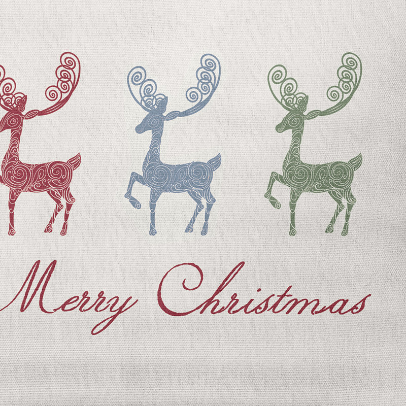 Merry Christmas Reindeer_Rec, Multicolore / vert, Oui