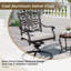 Ensemble de 2 fauteuils d'extérieur en fonte d'aluminium pour patio-2040877796