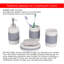 Ensemble d'accessoires de salle de bain 4 pièces