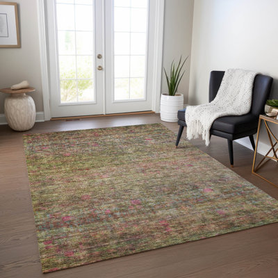 Tapis intérieur / extérieur vert Umbrea 