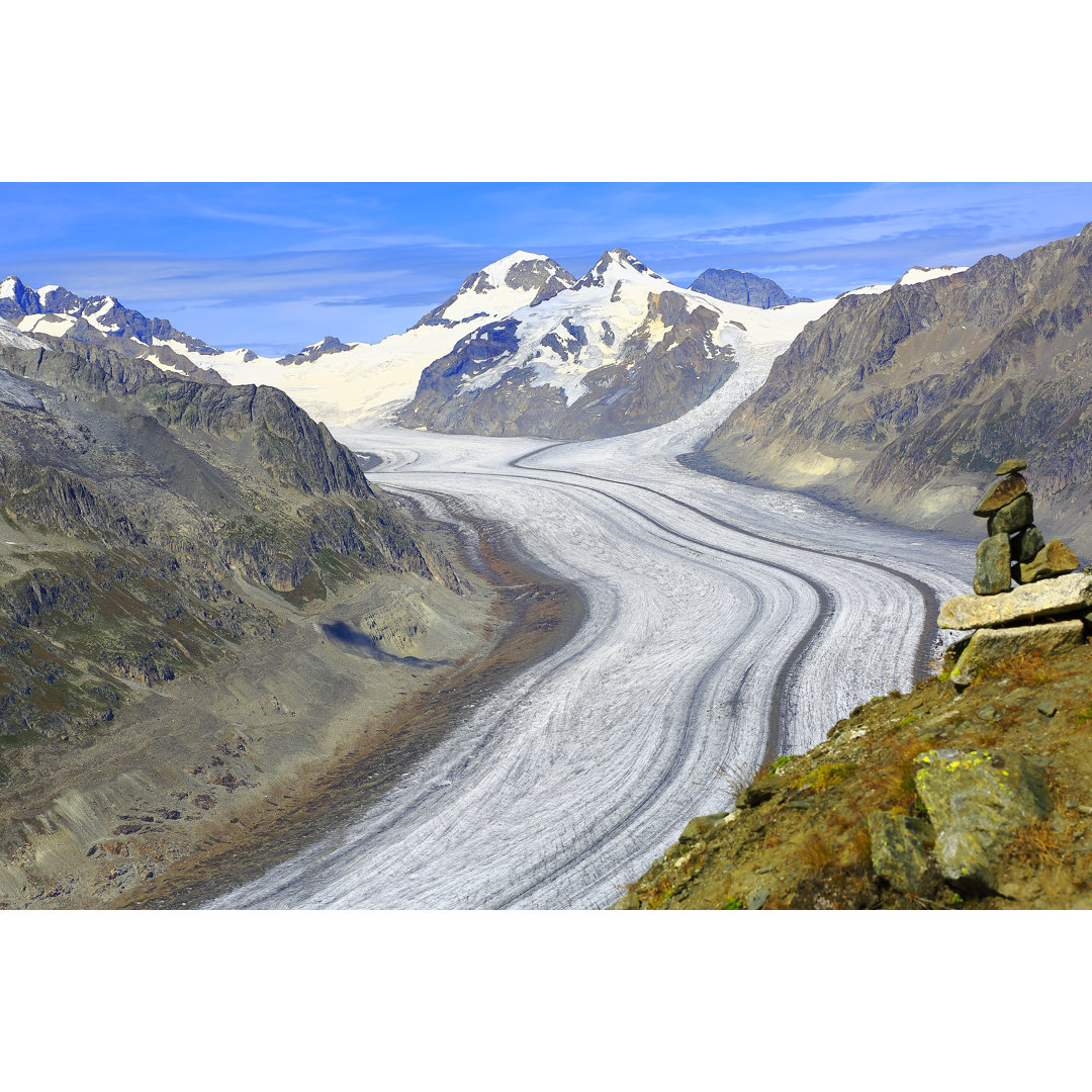 Aletschgletscher von Agustavop - Leinwandbild