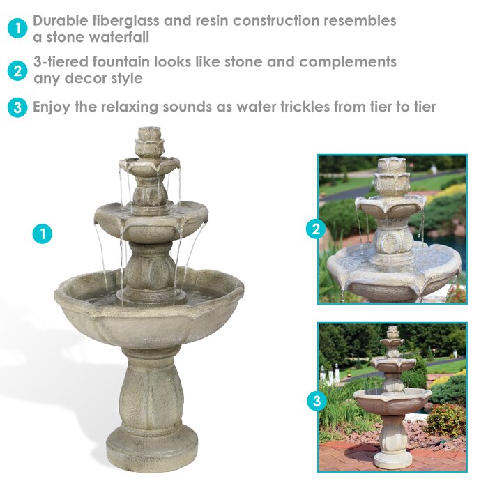 Darby Home Co Rolf Outdoor Weather Resistant Floor Fountain & Reviews ...