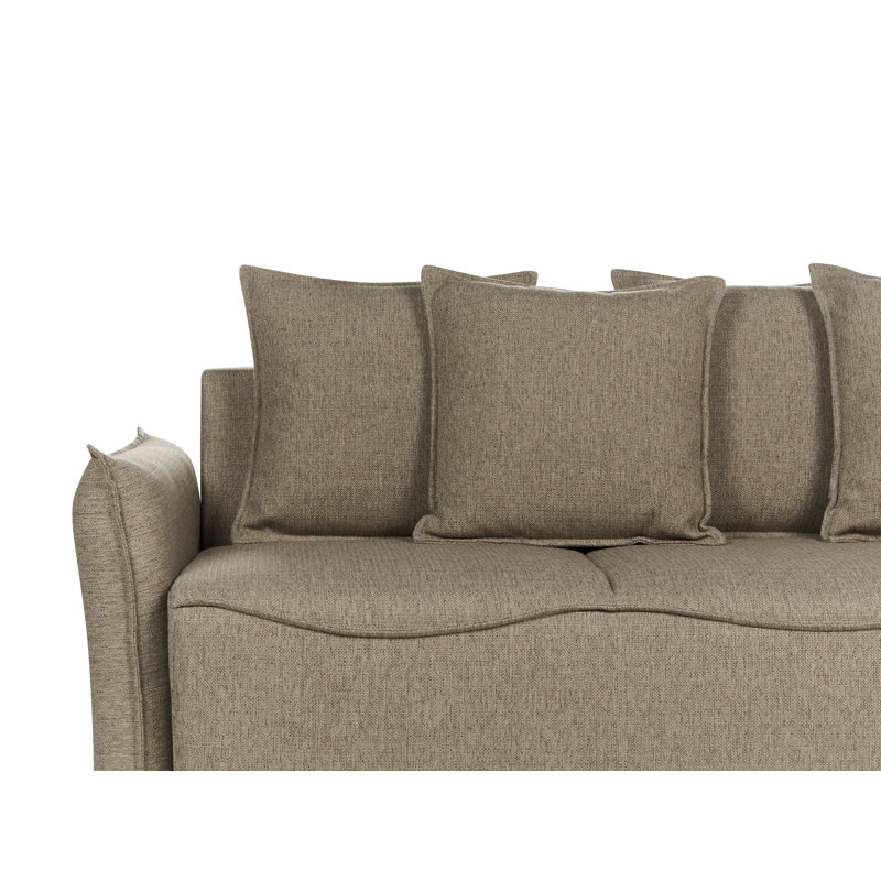 Angleica 3 Seater Sofa Bed, Brown