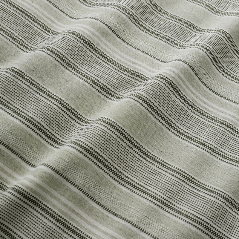 Yarn Dyed Woven Wide Stripe Cotton Striped Duvet Cover Set, Kingsize