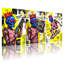 «Robot with Crown and Gun Robot with Boombox Robot on Skateboard», ensemble de 3 impressions sur toile-1843121442