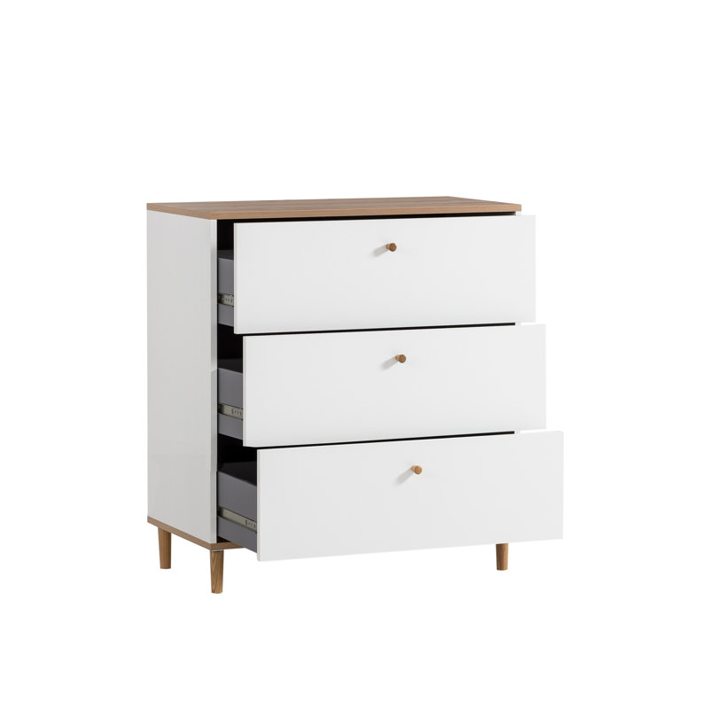 Hilda 80 cm W Chest of 3 Drawers