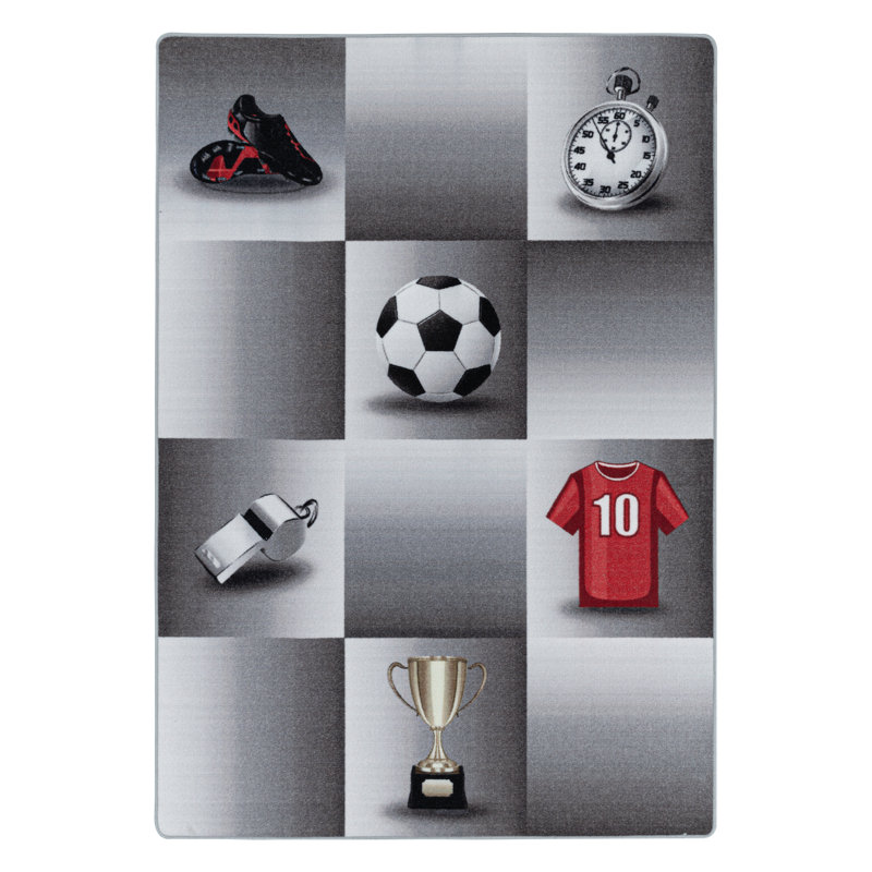 Gillies Flatweave Grey Rug, Rectangle 140 x 200cm
