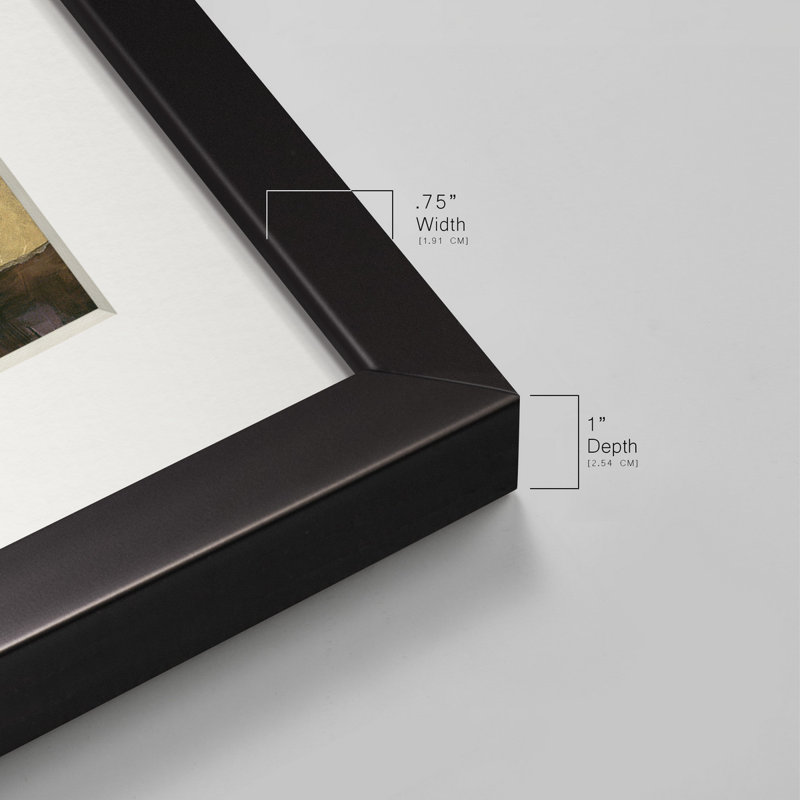 Cadre photo, ensemble de peintures sur papier, Cadre noir